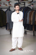 Pearl White Shalwar Kameez